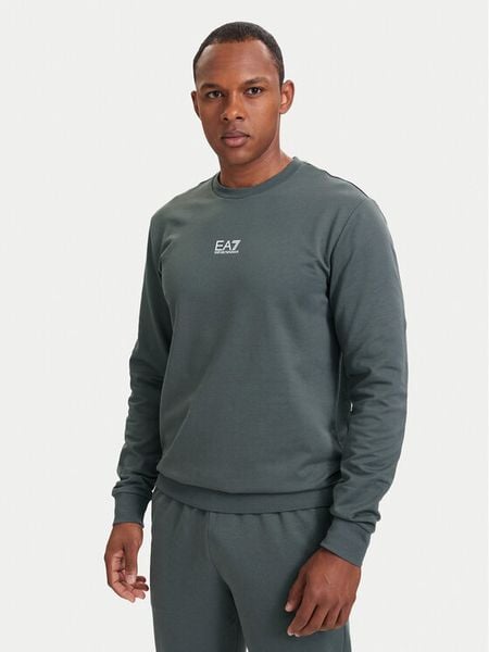 EA7 Emporio Armani Bluza 8NPM30 PJVRZ U8085 Szary Regular Fit. Szare bluzy EA7 Emporio Armani, m, bez wzorów, z bawełny, bez kaptura. Za 424.99 zł.