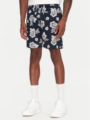 Tommy Hilfiger Szorty materiałowe Slub Aop Beach DM0DM21947 Granatowy Regular Fit. Niebieskie szorty Tommy Hilfiger, m, bez wzorów, z bawełny. Za 269.99 zł.