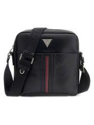 Guess Torebka w kolorze czarnym - 22 x 23,5 x 5 cm rozmiar: onesize. Czarne torby na ramię Guess, z aplikacjami, z materiału, na ramię, małe, bez dodatków. Za 287.45 zł.