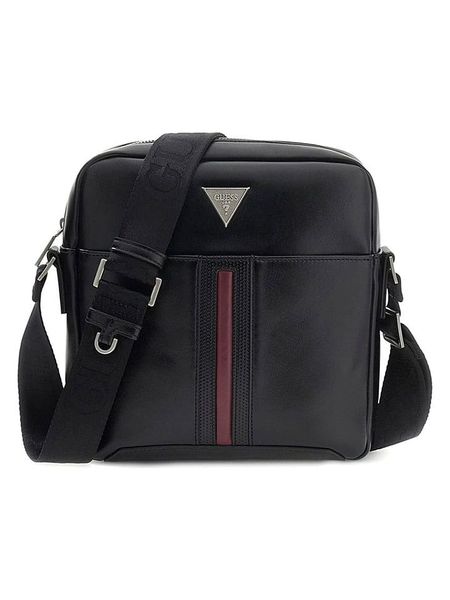 Guess Torebka w kolorze czarnym - 22 x 23,5 x 5 cm rozmiar: onesize. Czarne torby na ramię Guess, z aplikacjami, z materiału, na ramię, małe, bez dodatków. Za 318.47 zł.