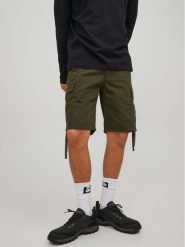 Jack&Jones Szorty materiałowe Marley 12229650 Zielony Cargo Fit. Zielone szorty Jack&Jones, m, bez wzorów, z bawełny. Za 129.99 zł.