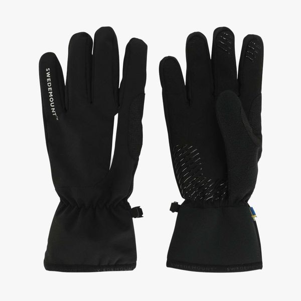 Rękawiczki Trening Unisex Nordic Wiatroszczelny. Czarne rękawiczki SWEDEMOUNT, bez wzorów, z materiału. Za 100.99 zł.