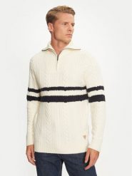 Guess Sweter M4BR12 Z3HA2 Écru Regular Fit. Swetry rozpinane Guess, m, z aplikacjami, z syntetyku, bez kołnierzyka, bez ramiączek. Za 269.99 zł.