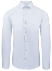 Błękitna Koszula Bawełniana o Taliowanym Kroju, Jednokolorowa. Niebieskie koszule Pazzani, bez wzorów, z bawełny, bez kołnierzyka, bez ramiączek. Za 169.00 zł.