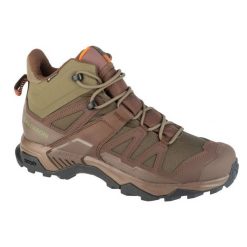 Buty Trekkingowe Salomon X Ultra Tracker Gtx L47607100 brązowe. Brązowe trekkingi bez wzorów, z materiału, bez zapięcia. Za 973.19 zł.