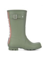 Hunter Kalosze MFS9353RMA-LIN-M Khaki. Brązowe śniegowce Hunter, z kauczuku, bez zapięcia. Za 399.99 zł.