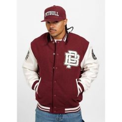 Kurtka przejściowa męska Pitbull Fisher. Brązowe kurtki PITBULL, m, bez wzorów, bez kaptura. Za 349.00 zł.
