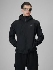 4F Kurtka softshell wiatroodporna membrana 5000 męska - czarna XL. Czarne kurtki 4F, m, bez wzorów, z materiału, bez kaptura. Za 349.99 zł.