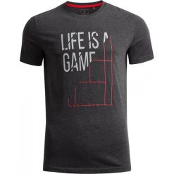 T-shirt męski TSM604 - ciemny szary melanż - Outhorn. T-shirty marki Outhorn. Za 39.99 zł.