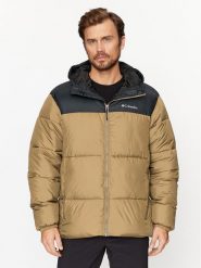 Columbia Kurtka zimowa Puffect™ Hooded Jacket Brązowy Regular Fit. Brązowe kurtki outdoor i hardshell Columbia, na zimę, m, bez wzorów, z syntetyku, bez kaptura. Za 749.99 zł.