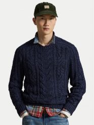 Polo Ralph Lauren Sweter 710B26774001 Granatowy Regular Fit. Niebieskie swetry rozpinane Polo Ralph Lauren, l, bez wzorów, z bawełny, bez kołnierzyka, bez ramiączek. Za 1,199.00 zł.
