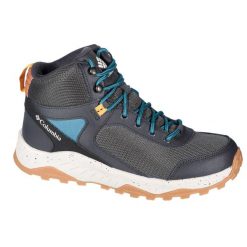 Buty trekkingowe męskie, Columbia Trailstorm Ascend Mid WP. Czarne buty trekkingowe Columbia, bez wzorów, z gumy, bez zapięcia, trekkingowe. Za 339.99 zł.