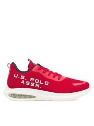 U.S. Polo Assn. Sneakersy ACTIVE001 Czerwony. Czerwone buty sportowe casual U.S. Polo Assn., bez wzorów, z materiału, bez zapięcia. Za 149.99 zł.