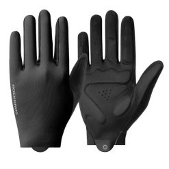 Rękawiczki rowerowe pełne palce unisex z ekranem dotykowym. Czarne rękawiczki ROCKBROS, na lato, bez wzorów, z elastanu. Za 93.60 zł.