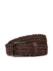 Calvin Klein Pasek Męski Warmth Braided Suede 35Mm K50K512841 Brązowy. Brązowe paski CALVIN KLEIN, bez wzorów, ze skóry. Za 209.99 zł.