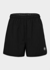 Męskie Spodenki Sportowe PITBULL szorty treningowe Performance Pro+ SPORT. Czarne bielizna termoaktywna PITBULL, l, bez wzorów, z elastanu, bez ramiączek, na fitness i siłownię. Za 139.00 zł.