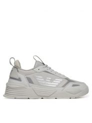 EA7 Emporio Armani Sneakersy X8X221 XK437 R979 Szary. Szare buty sportowe casual EA7 Emporio Armani, bez wzorów, ze skóry, bez zapięcia. Za 629.99 zł.