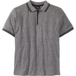 Shirt polo z zamkiem Regular Fit bonprix szary melanż. Koszulki polo sportowe bonprix. Za 54.99 zł.
