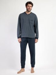 Admas Piżama "Magnific" w kolorze granatowym rozmiar: XXL. Niebieskie piżamy admas, xxl, bez wzorów, bez ramiączek. Za 165.99 zł.