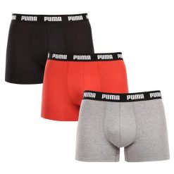 Bokserki męskie Puma EVERYDAY 3-PACK 93832711 r XL. Czerwone bokserki Puma, m, bez wzorów, z bawełny. Za 145.97 zł.