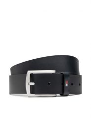 Tommy Hilfiger Pasek Męski New Denton 3.5 AM0AM08360 Czarny. Czarne paski Tommy Hilfiger, bez wzorów, ze skóry. Za 199.99 zł.