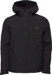 Męska kurtka softshell Loap Lucas czarna. Czarne kurtki Scarpa, m, bez wzorów, z elastanu, bez kaptura. Za 316.99 zł.