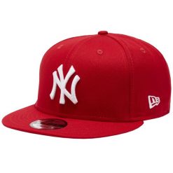 Czapka z daszkiem męska New York Yankees MLB 9FIFTY Cap. Czerwone czapki z daszkiem New Era, bez wzorów, z bawełny. W wyprzedaży za 255.35 zł.