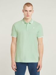 G-Star Koszulka polo w kolorze zielonym rozmiar: S. Zielone koszulki polo G-Star, s, bez wzorów, bez kołnierzyka, bez ramiączek. Za 129.95 zł.