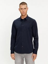 Calvin Klein Jeans Koszula J30J324614 Granatowy Slim Fit. Niebieskie koszule Calvin Klein Jeans, m, bez wzorów, z bawełny, bez kołnierzyka, bez ramiączek. Za 229.99 zł.