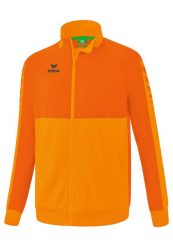 Kurtka treningowa Erima Six Wings Pomarańczowa Junior. Brązowe kurtki Erima, na jesień, s, bez wzorów, z materiału, bez kaptura. Za 266.99 zł.