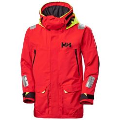 Wodoodporna kurtka z dużym Helly Hansen Skagen. Czerwone kurtki Helly Hansen, l, bez wzorów, z materiału, bez kaptura. Za 1,777.00 zł.