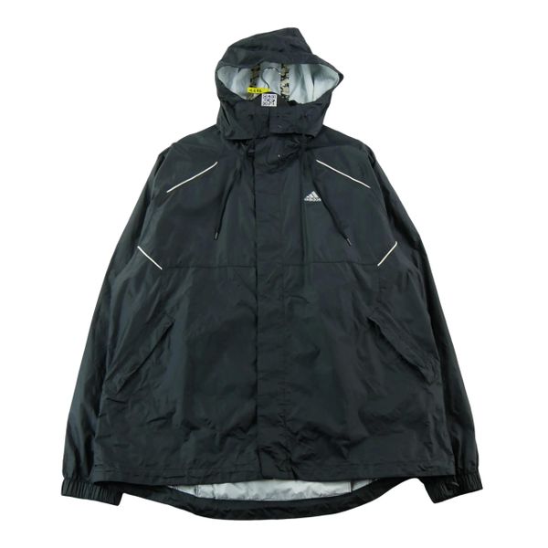 Second life - Kurtka przeciwwiatrowa męska Regular fit Y2K czarna - Stan dobry. Czarne kurtki Adidas, l, bez wzorów, z materiału, bez kaptura. Za 190.96 zł.