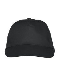 Clique Texas Cap czapka 5-panelowa z twillu. Czarne czapki z daszkiem CLIQUE, bez wzorów, z bawełny. Za 77.89 zł.
