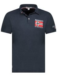 Geographical Norway Koszulka polo "Kinvite" w kolorze granatowym rozmiar: S. Niebieskie koszulki polo Geographical Norway, s, bez wzorów, bez kołnierzyka, bez ramiączek. Za 101.70 zł.