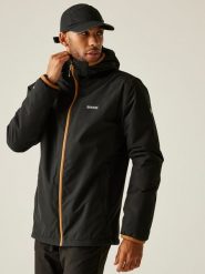 Regatta Kurtka przeciwdeszczowa "Caspen" w kolorze czarnym rozmiar: 3XL. Czarne kurtki outdoor i hardshell Regatta, m, bez wzorów, bez kaptura. Za 113.10 zł.