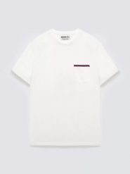 Koszulka męska z kieszonką biała Toms 100. Białe t-shirty BIG STAR, l, z aplikacjami, z bawełny, bez kołnierzyka, bez ramiączek. Za 99.99 zł.