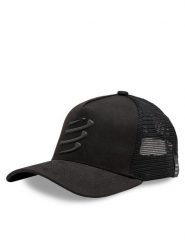 Compressport Czapka z daszkiem XHWU4199032 Czarny. Czarne czapki z daszkiem Compressport, bez wzorów, z bawełny. Za 99.99 zł.