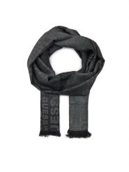 Guess Szalik AM9408 VIS03 Czarny. Czarne szaliki Guess, z aplikacjami, z materiału. Za 299.99 zł.