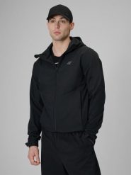 Kurtka softshell wiatroodporna membrana 5000 męska 4F 4FWSS26TSOFM549. Czarne kurtki 4F, m, bez wzorów, z materiału, bez kaptura. Za 299.99 zł.