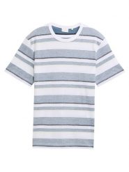 Tom Tailor Koszulka w kolorze niebiesko-białym rozmiar: XL. Białe bezrękawniki Tom Tailor, xl, bez wzorów, z bawełny, bez kołnierzyka, bez ramiączek. Za 41.69 zł.