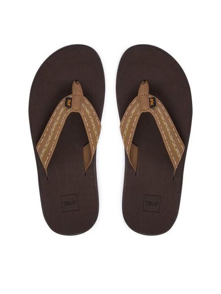 Teva Japonki Voya Flip 1019050 Brązowy. Brązowe japonki Teva, bez wzorów, z materiału. Za 189.99 zł.