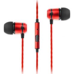 Słuchawki dokanałowe SOUNDMAGIC E50S Czerwony. Czerwone słuchawki dokanałowe SoundMagic. Za 138.09 zł.