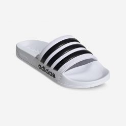 Second Life - Klapki basenowe Adidas Adilette Shower - Stan Doskonały. Białe klapki Adidas, z materiału. Za 75.99 zł.