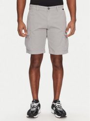 Napapijri Szorty materiałowe N-Deline NP0A4HOT Szary Regular Fit. Szare szorty Napapijri, m, bez wzorów, z bawełny. Za 259.99 zł.