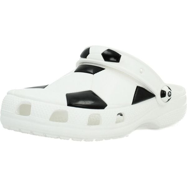Sandały CROCS CLASSIC SOCCER BALL Biały. Białe sandały Crocs, z materiału, bez zapięcia. Za 159.00 zł.