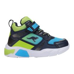 Buty juniorskie KangaROOS K-SLB Clave Mid EV. Czarne buty trekkingowe Kangaroos, bez wzorów, bez zapięcia. Za 169.99 zł.