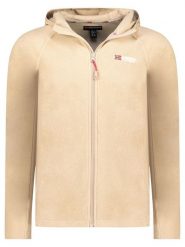 Geographical Norway Kurtka polarowa "Tugood" w kolorze beżowym rozmiar: XXL. Brązowe kurtki Geographical Norway, xxl, bez wzorów, z materiału, bez kaptura. Za 69.45 zł.