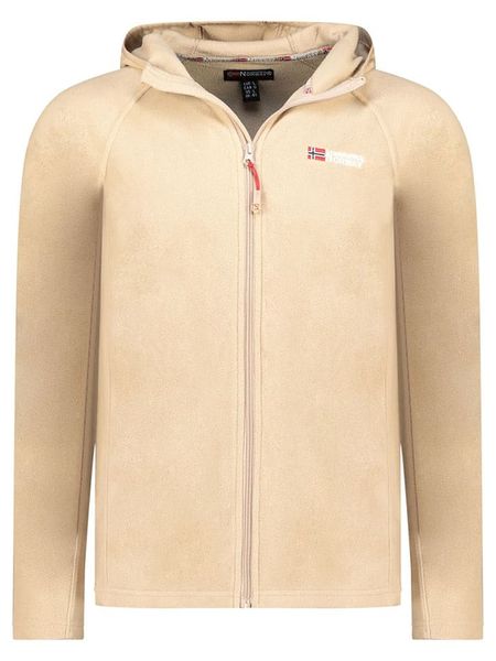 Geographical Norway Kurtka polarowa "Tugood" w kolorze beżowym rozmiar: XXL. Brązowe kurtki Geographical Norway, xxl, bez wzorów, z materiału, bez kaptura. Za 69.45 zł.