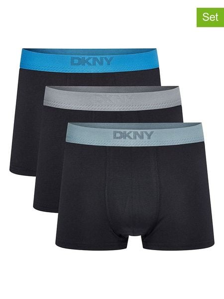 DKNY Bokserki (3 pary) w kolorze czarnym rozmiar: M. Czarne bokserki DKNY, m, bez wzorów. Za 100.99 zł.