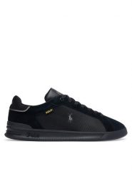Polo Ralph Lauren Sneakersy 809P07160001 Czarny. Czarne buty sportowe casual Polo Ralph Lauren, bez wzorów, ze skóry, bez zapięcia. Za 579.99 zł.